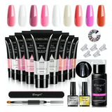 Kit De Poligel De Extensión De Uñas Adecuado Para Acrílico,