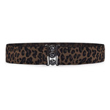 Cinturón De Corsé Ancho Elástico Elástico Negro Y Leopardo S