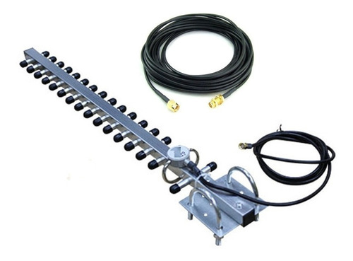 Kit Antena Yagi 18dbi + Cab 15 Mt Wld71-t3 Wld71-t4 Wld71-t5