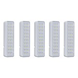 Kit 5 Lâmpadas Luminária Emergência 30 Leds Segurimax