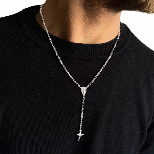 Rosario De Plata 925 Mujer Hombre 3mm 45cm Garantía Regalo