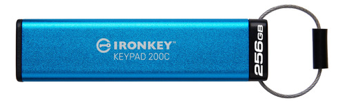 Memoria Usb-c Kingston Ironkey Keypad 200 256 Gb Aes Flip