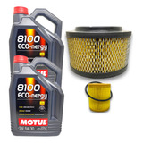 Kit 2 Filtros + 10l Aceite Motul 8100 5w30 Ranger 2.2 3.2