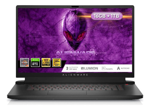 Laptop Alienware M17 R5 Ryzen 7 6800h 16gb 1tb Rtx 3050ti