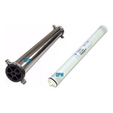 Kit Purificadora Membrana Ulp 4 X 40 Con Portamem Acero Inox