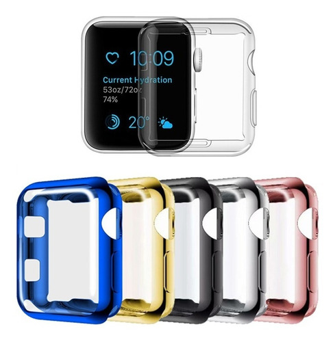 Case Protector En Pantalla Tpu Brillante Iwatch Serie 3 2 1 