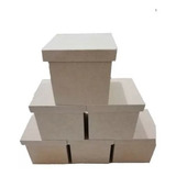 6 Cajas Madera De Regalo Mdf 4.7 Mm Cubo  13x13x13 Cm Alto¡¡