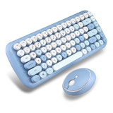 Teclado Mouse Combo Mofii Candy Inalámbrico 2.4g Color Mezcl