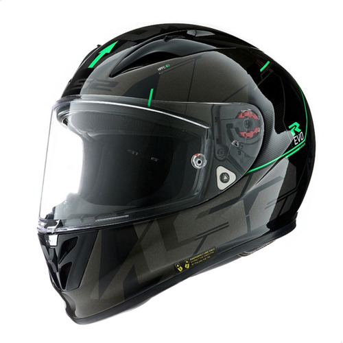 Casco Ls2 Arrow R Evo Techno Negro Gris Um