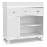 Storkcraft Modern Nursery Cambiador Combo Tocador (blanco) -