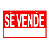 Cartel Aviso De Se Vende Letrero  Y A