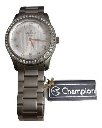 Relógio Champion Feminino Cn27205 Com Pedras Delicado 