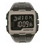 Reloj Hombre Timex Expedition Grid Shock De 50 Mm Color De La Correa Negro