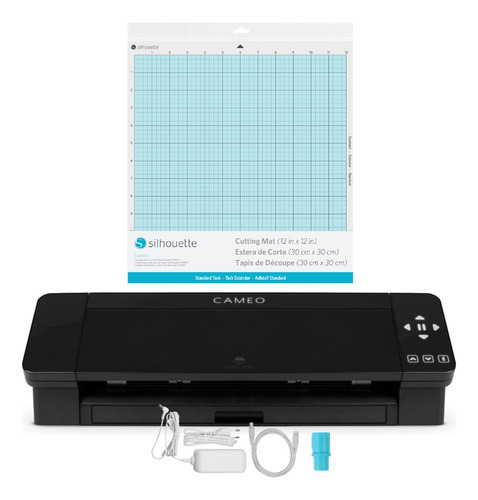 Combo Plotter De Corte Silhouette Cameo 4 Negro