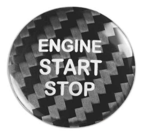 Botón Start-stop En Fibra De Carbono Para Toyota (modelo A)