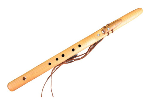 Mini Flauta Nativa Escala Cm - Faísca Dourada Ref 006 Mf