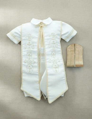 Ropón Bautizo Niño Elegante Traje Bautizo M1