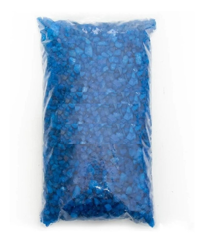 Cascalho (quartzo) Nº 2 1kg  Azul Para Aquário Ornamental