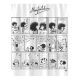 Cortina De Baño Tela Poliester Estampado De Diseño Mafalda