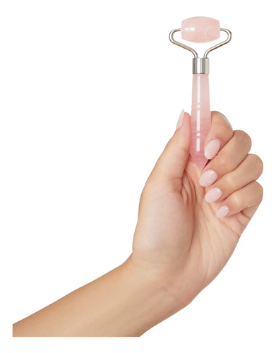 Face Roller Plum Beauty Mini Rose Quartz Mejora La Piel