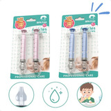 2 Lavador Nasal Infantil Seringa Limpeza Bico Silicone Bebê