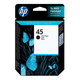 Cartucho De Tinta Hp 45 Negra Original (51645al)