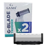 Repuesto Para Afeitadora Gama Trimmer G-blade X 2 Cuchillas