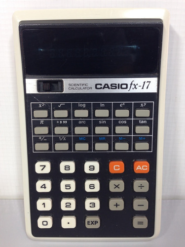 Calculadora Antiga Casio Fx-17 Científica Japan - Não Liga 