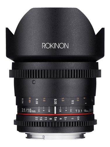 Lente Rokinon Ds10m-c De 10 Mm T3.1 Para Slr Canon Ef-s