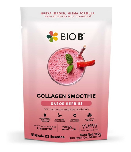 Berry Colágeno Smoothie Bio B