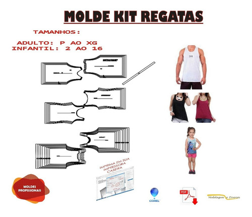 Kit Moldes Regata Carnaval/abadá Frete Grátis