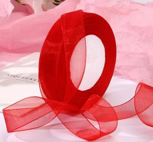 Listón De Organza Premium 12mm Ancho Por 45m De Largo