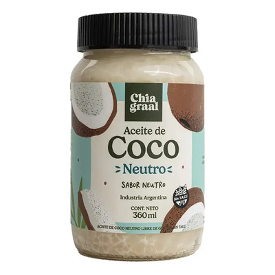 Chía Graal aceite de coco neutro sin tacc 360 mL | MercadoLibre
