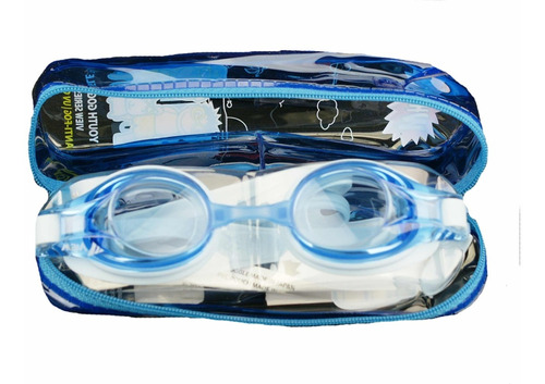 Goggles Natación Spurt Antiempañante Filtró Uv Niño Estuche