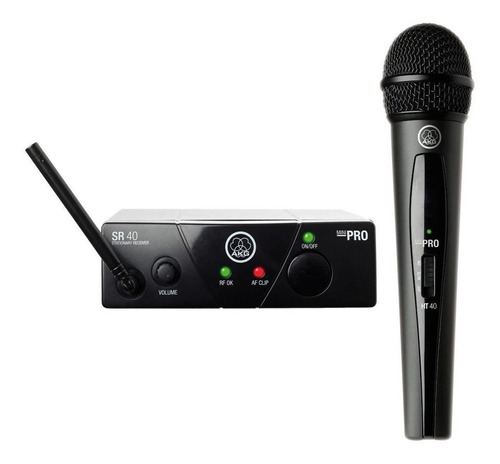 Microfone Akg Wms40 Mini Vocal Set Dinâmico Cardioide Cor Preto