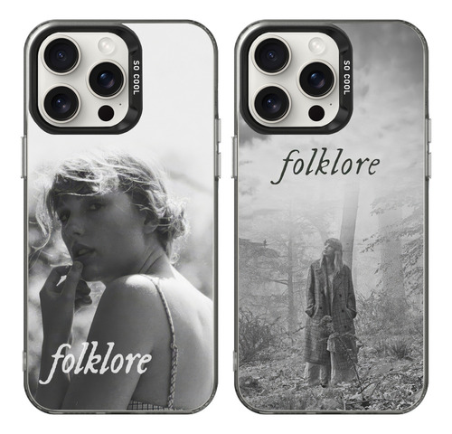 Funda Para iPhone Taylor Swift Folklore Case 2pcs Fkeimdb04