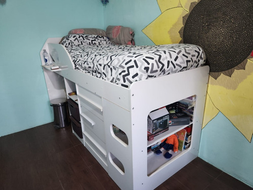 Cama Funcional Mdf Laqueado