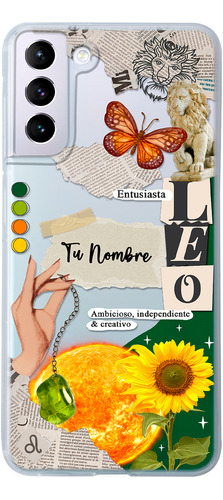 Funda Para Galaxy Mujer Signo Zodiaco Leo Con Tu Nombre