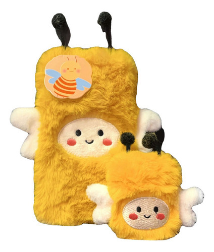 Carcasa De Peluche Bee, 2 Piezas, For AirPods