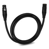 Cable De Micrófono Balanceado Xlr De 6 Ft, Calidad Premium Y