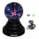 Usb Bola De Plasma Riorand Lámpara De Luz Y Mediante Batería