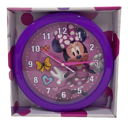 Reloj De Pared Redondo Disney Minnie Mouse Pa Oficina Casa