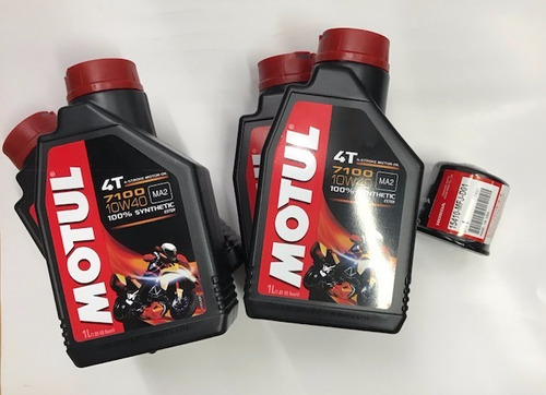 Kit Service Honda Motul 7100 X3 + Filtro Aceite Cbr Transalp