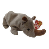 Rinoceronte De Peluche (gris)  Original  Marca Ty