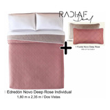 Jgo Edredón Novo Deep Rose Individual + Funda Std Víanney