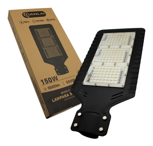 Led Lampara Suburbana 150w Megaluz Alumbrado Público 9000lm Color De La Carcasa Negro