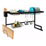 Rack De Cocina 85cm Seca Platos Cubiertos Organizador Bacha