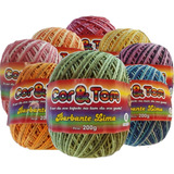 Kit Barbante Multicolor Cor & Tom 10 Un 200g N6 Tipo Barroco