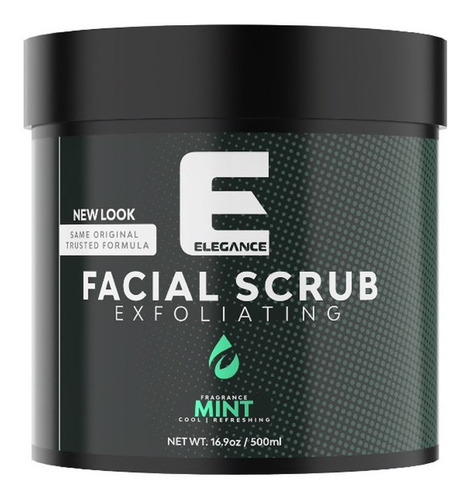 Facial Scrub Elegance Exfoliante Limpieza  Barber 500 Ml