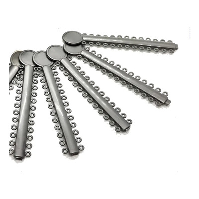 Ligas Color Gris Ortodoncia 10pz | Envío gratis